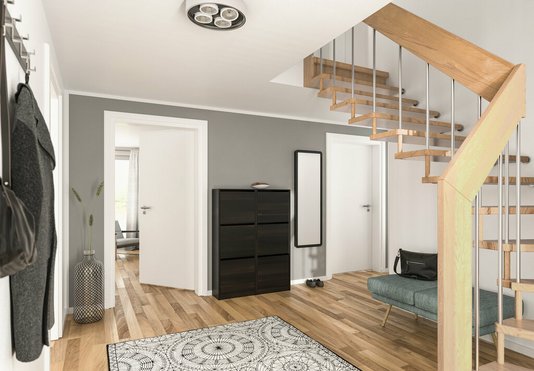 Flair-152-RE-Diele-1 Flur mit Schuhschrank