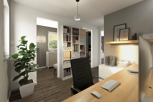 Flair-124-Ankleide-Buero Schreibtisch im eigenem Haus